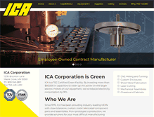 Tablet Screenshot of icacorp.com